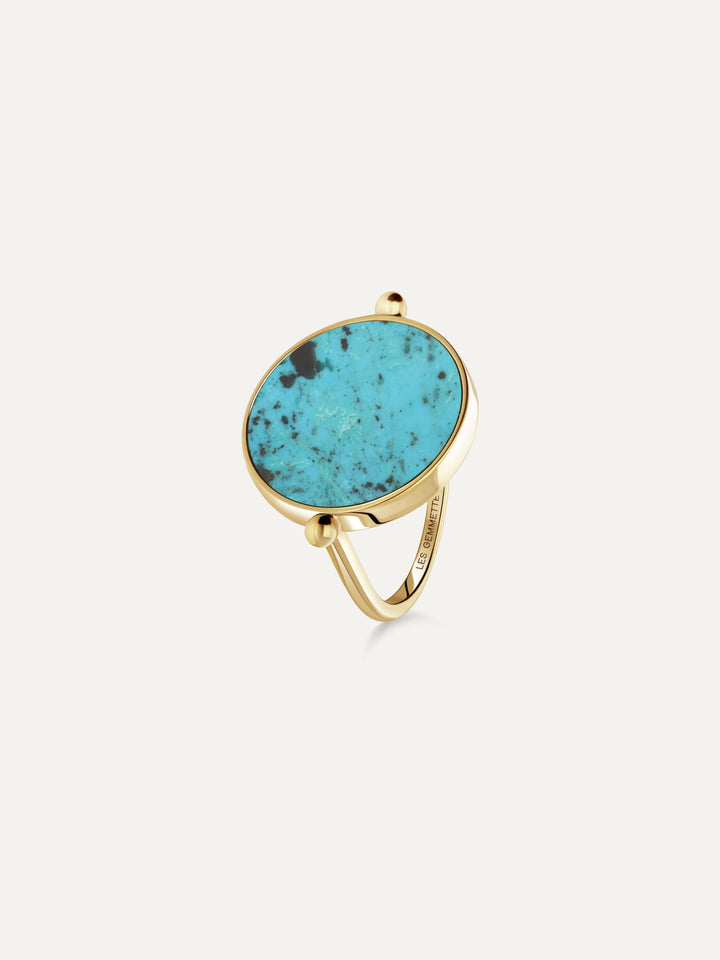 Bague en pierre turquoise