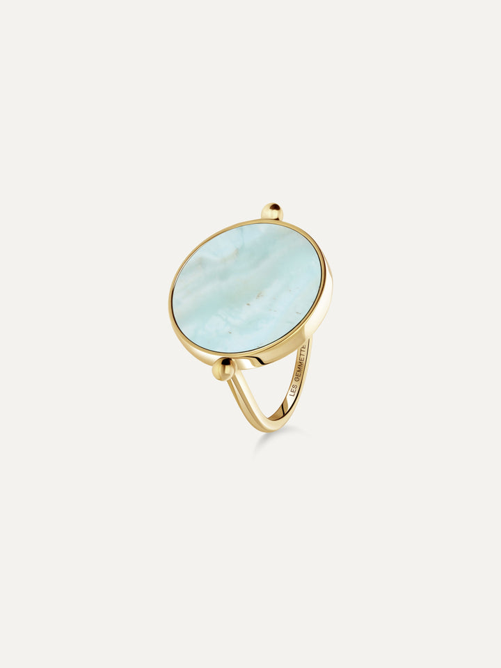 Bague en larimar